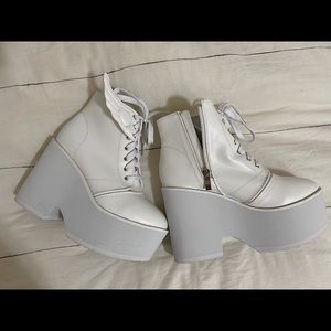 White demonia shoes